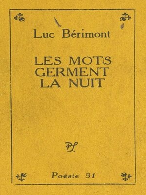 cover image of Les mots germent la nuit